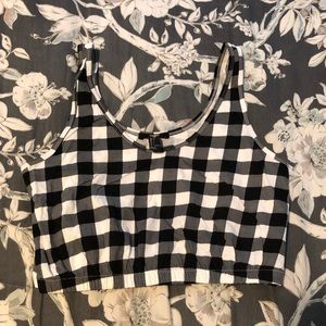 Forever 21 plaid crop top